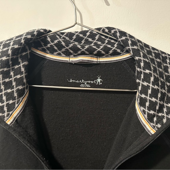 Smartwool Merino Half Zip Pullover Long Sleeve Base Layer BLACK women’s M - Picture 5 of 6
